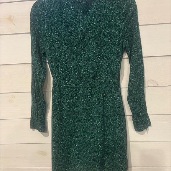 Sanctuary Emerald Green Sheath Dress V-Neck Long Sleeve - Picture 4 of 12